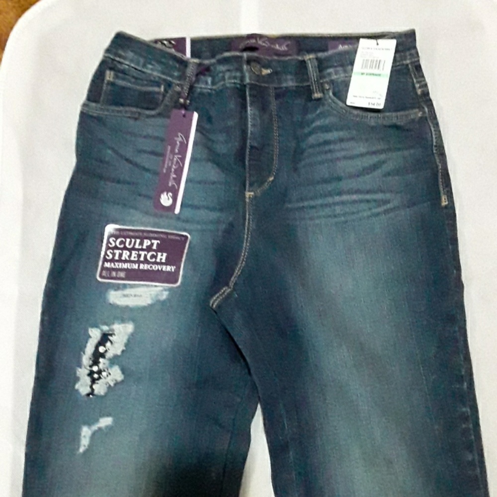 NEW SIZE8P JEAN GLORIA VANDERBILT REPAIRSTUD